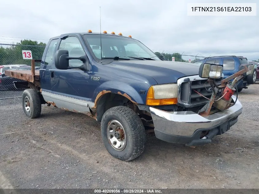 2001 Ford F-250 Lariat/Xl/Xlt VIN: 1FTNX21S61EA22103 Lot: 40209056