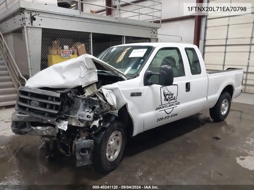 1FTNX20L71EA70798 2001 Ford F-250 Lariat/Xl/Xlt