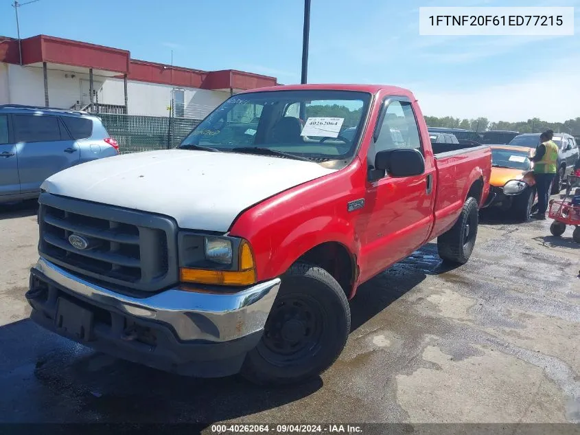 2001 Ford F-250 Xl/Xlt VIN: 1FTNF20F61ED77215 Lot: 40262064