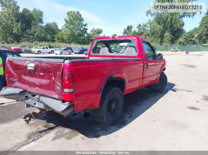 2001 Ford F-250 Xl/Xlt VIN: 1FTNF20F61ED77215 Lot: 40262064