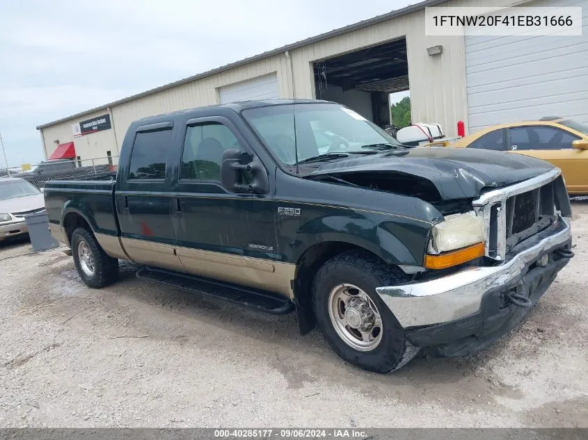 2001 Ford F250 Super Duty VIN: 1FTNW20F41EB31666 Lot: 40285177