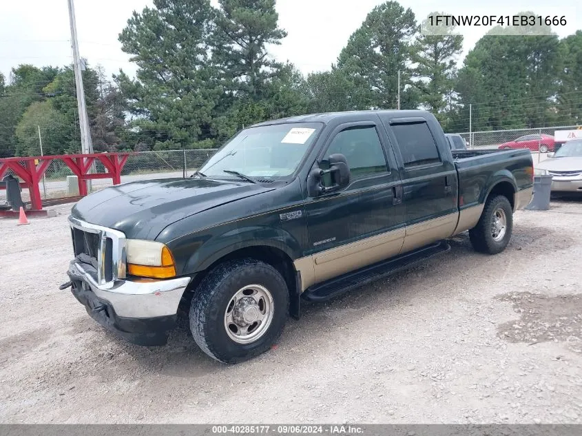 2001 Ford F250 Super Duty VIN: 1FTNW20F41EB31666 Lot: 40285177