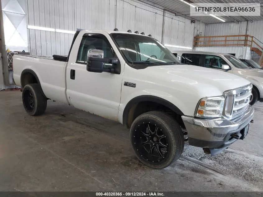 1FTNF20L81EA96636 2001 Ford F250 Super Duty