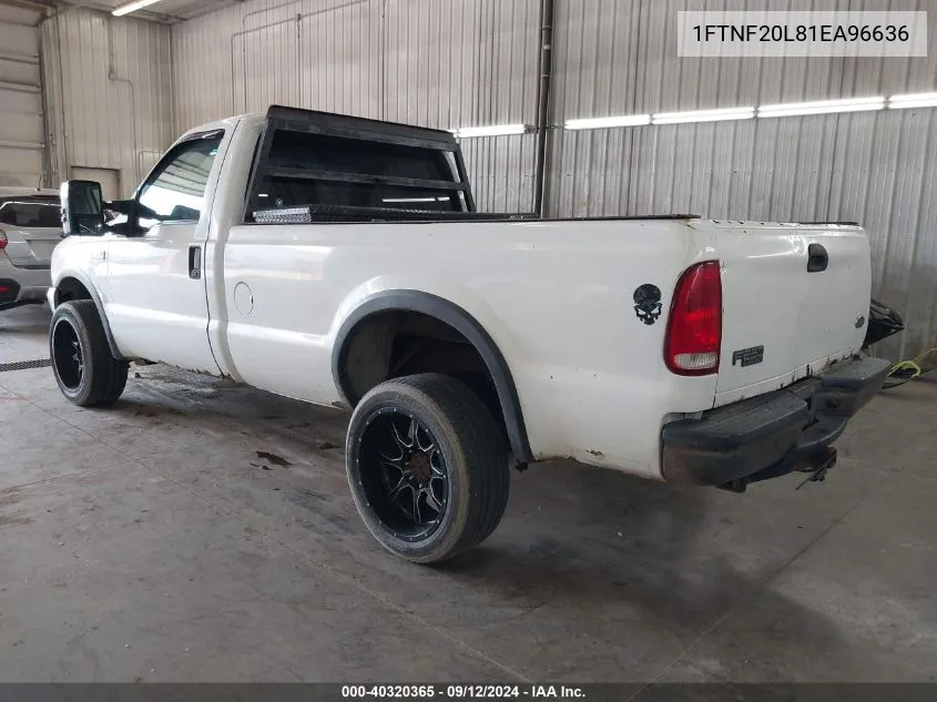 1FTNF20L81EA96636 2001 Ford F250 Super Duty