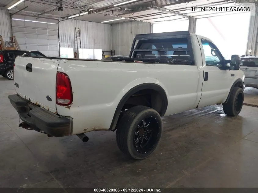 1FTNF20L81EA96636 2001 Ford F250 Super Duty