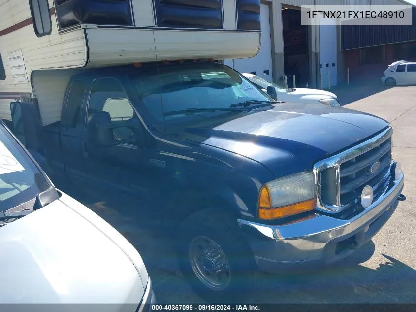 2001 Ford F-250 Super Duty VIN: 1FTNX21FX1EC48910 Lot: 40357099