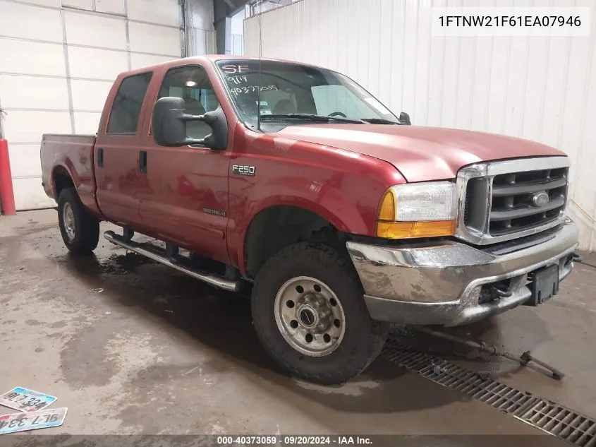 2001 Ford F-250 Lariat/Xl/Xlt VIN: 1FTNW21F61EA07946 Lot: 40373059