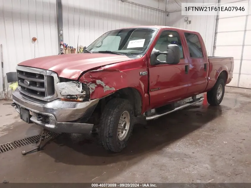 1FTNW21F61EA07946 2001 Ford F-250 Lariat/Xl/Xlt