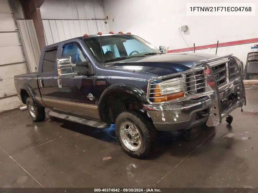 1FTNW21F71EC04768 2001 Ford F-250 Lariat/Xl/Xlt