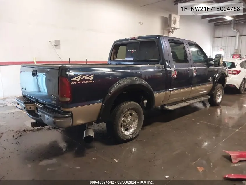 1FTNW21F71EC04768 2001 Ford F-250 Lariat/Xl/Xlt