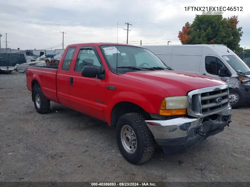 2001 Ford F-250 Super Duty VIN: 1FTNX21FX1EC46512 Lot: 40386893