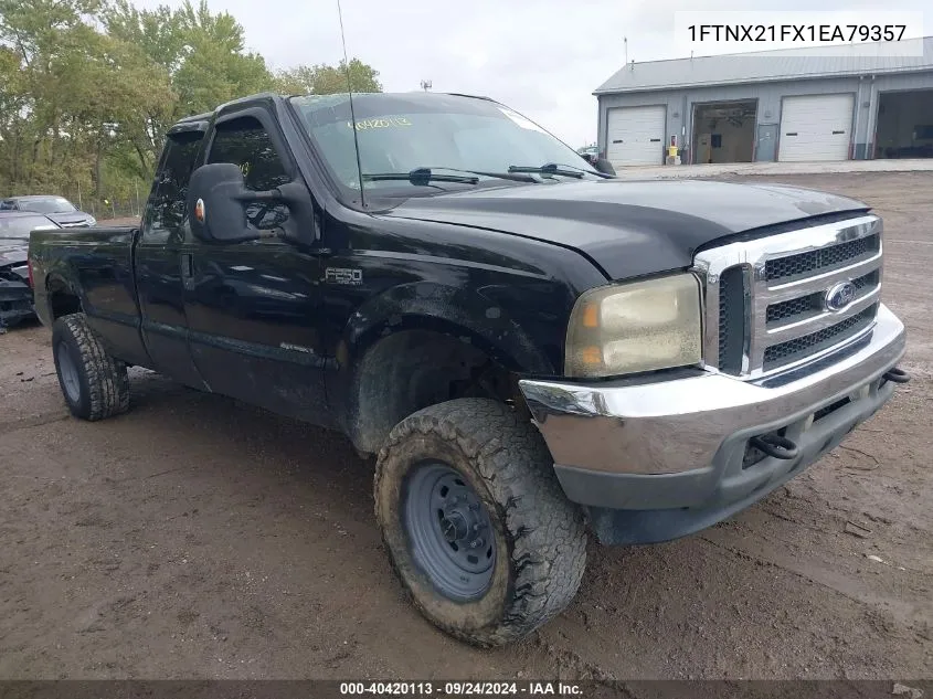 2001 Ford F-250 Lariat/Xl/Xlt VIN: 1FTNX21FX1EA79357 Lot: 40420113