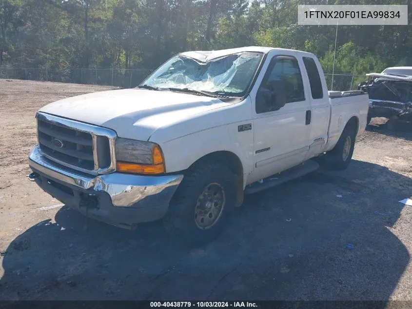 2001 Ford F-250 Lariat/Xl/Xlt VIN: 1FTNX20F01EA99834 Lot: 40438779