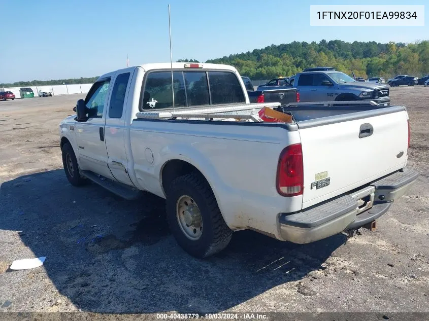 2001 Ford F-250 Lariat/Xl/Xlt VIN: 1FTNX20F01EA99834 Lot: 40438779