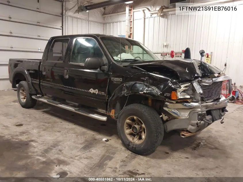 2001 Ford F-250 Lariat/Xl/Xlt VIN: 1FTNW21S91EB76016 Lot: 40551862