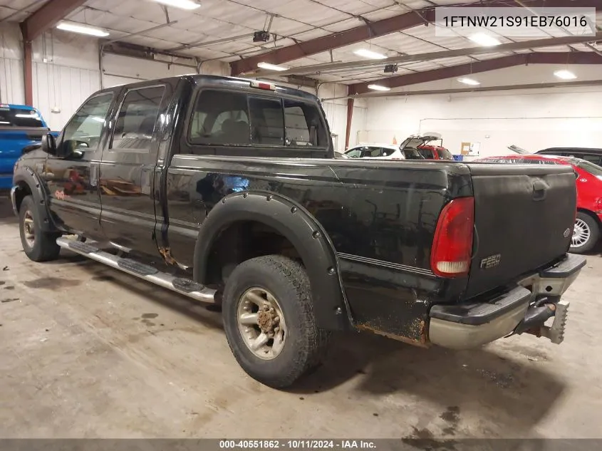 1FTNW21S91EB76016 2001 Ford F-250 Lariat/Xl/Xlt