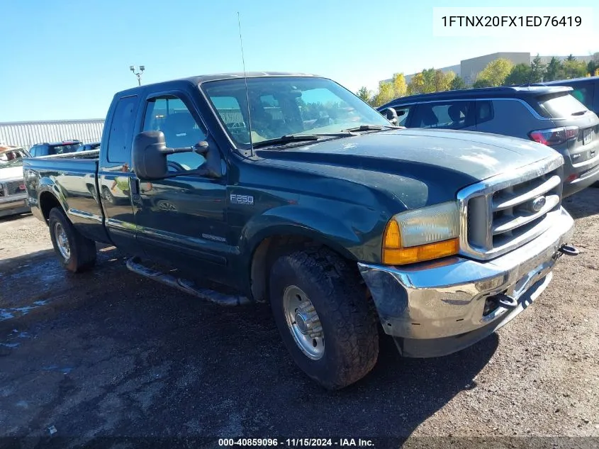 2001 Ford F-250 Lariat/Xl/Xlt VIN: 1FTNX20FX1ED76419 Lot: 40859096