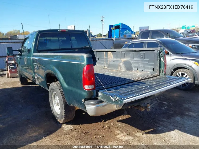 2001 Ford F-250 Lariat/Xl/Xlt VIN: 1FTNX20FX1ED76419 Lot: 40859096