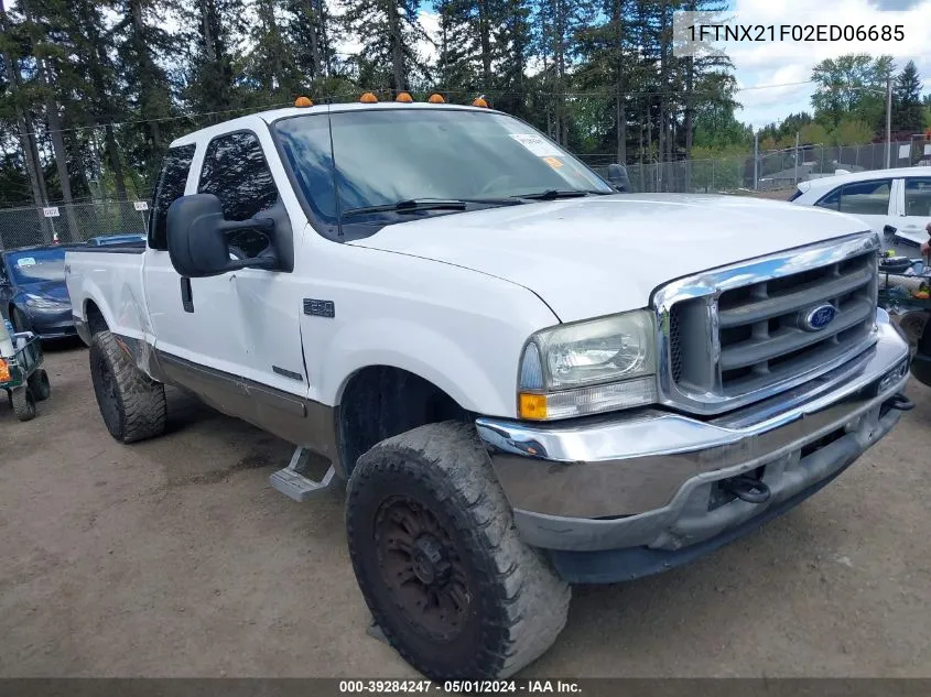 2002 Ford F-250 Lariat/Xl/Xlt VIN: 1FTNX21F02ED06685 Lot: 39284247