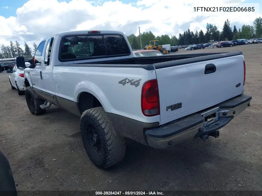 1FTNX21F02ED06685 2002 Ford F-250 Lariat/Xl/Xlt