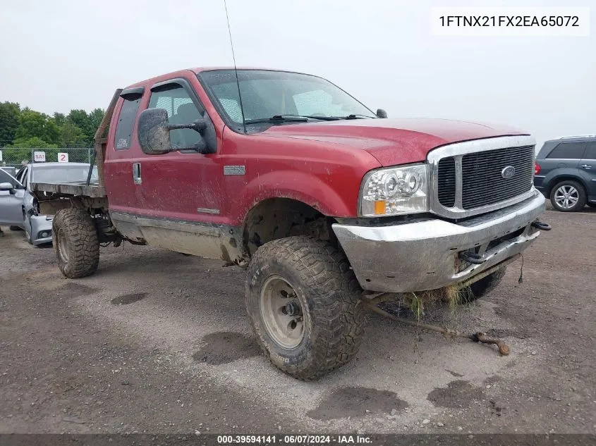 2002 Ford F-250 Lariat/Xl/Xlt VIN: 1FTNX21FX2EA65072 Lot: 39594141