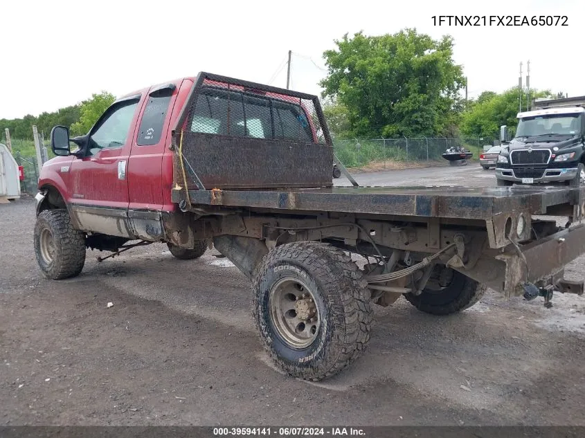 2002 Ford F-250 Lariat/Xl/Xlt VIN: 1FTNX21FX2EA65072 Lot: 39594141