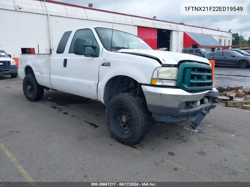 2002 Ford F-250 Lariat/Xl/Xlt VIN: 1FTNX21F22ED19549 Lot: 39667217