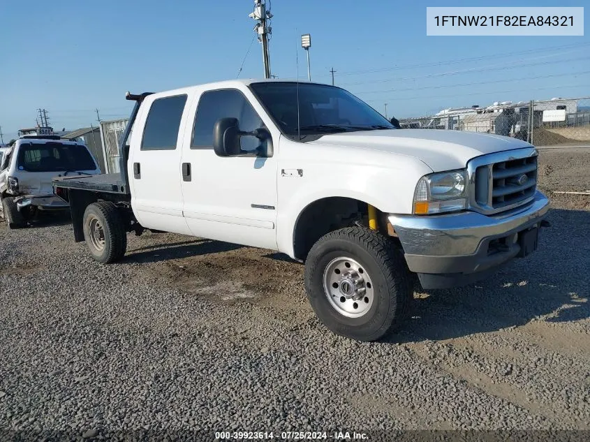 2002 Ford F-250 Lariat/Xl/Xlt VIN: 1FTNW21F82EA84321 Lot: 39923614