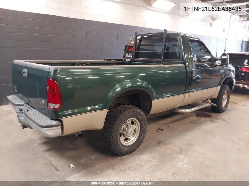 1FTNF21L62EA36435 2002 Ford F-250 Xl/Xlt