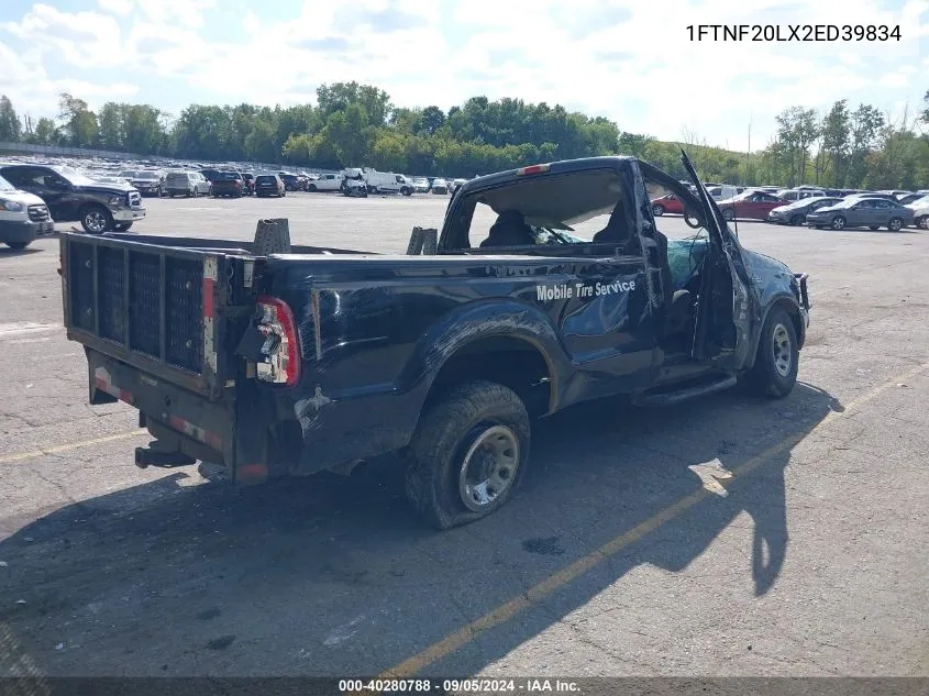 2002 Ford F-250 Xl/Xlt VIN: 1FTNF20LX2ED39834 Lot: 40280788