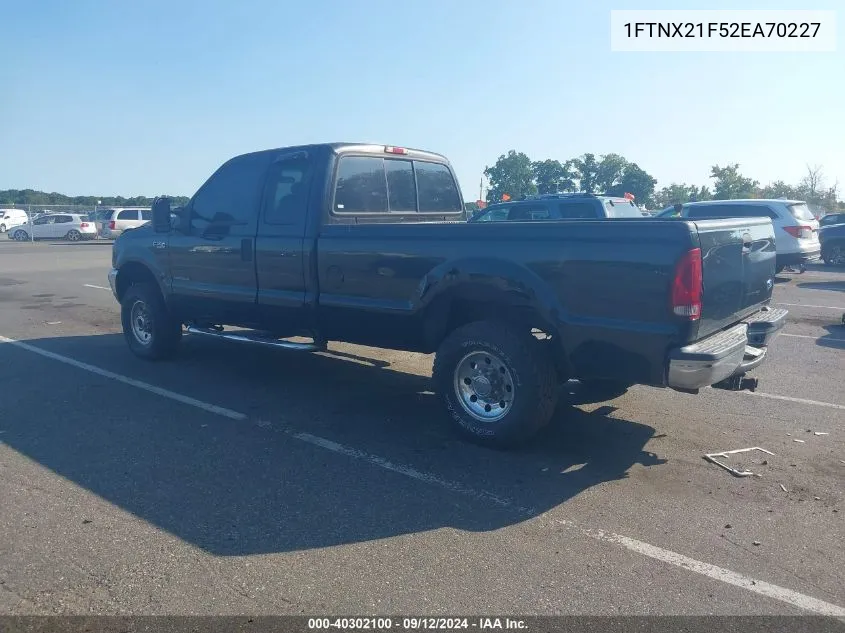 1FTNX21F52EA70227 2002 Ford F-250 Lariat/Xl/Xlt