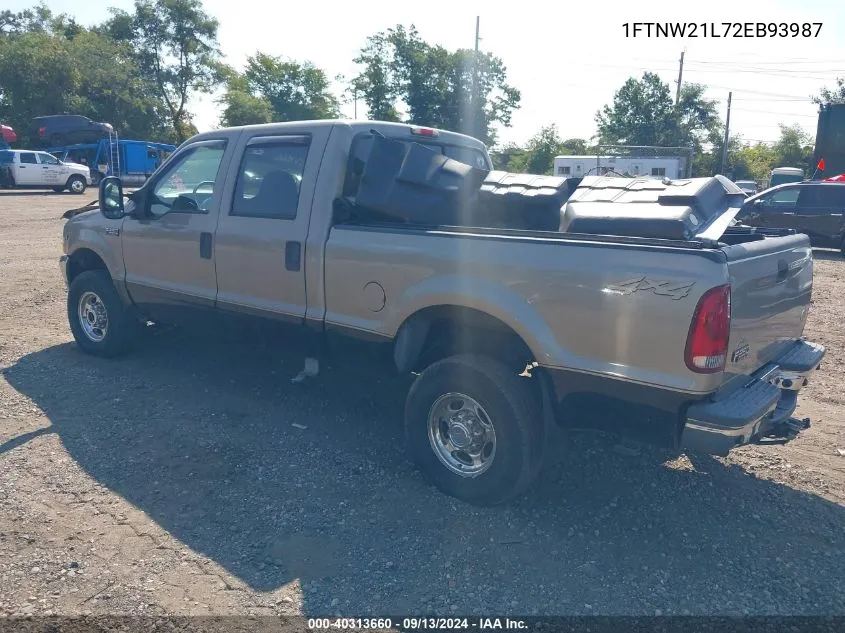 1FTNW21L72EB93987 2002 Ford F-250 Super Duty