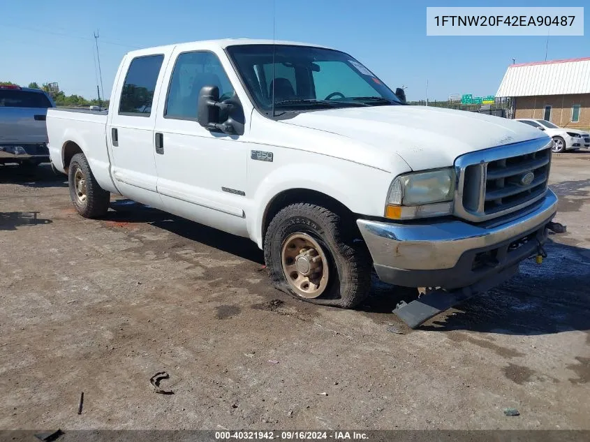 2002 Ford F-250 Lariat/Xl/Xlt VIN: 1FTNW20F42EA90487 Lot: 40321942