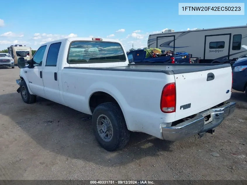 2002 Ford F-250 Lariat/Xl/Xlt VIN: 1FTNW20F42EC50223 Lot: 40331751