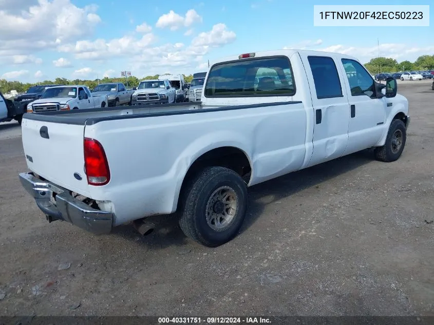 2002 Ford F-250 Lariat/Xl/Xlt VIN: 1FTNW20F42EC50223 Lot: 40331751