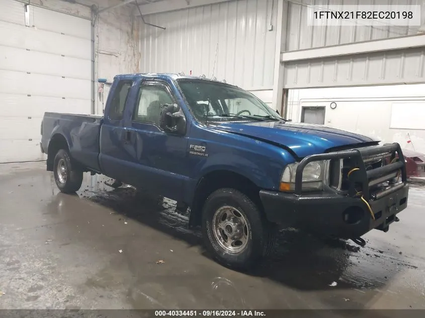 2002 Ford F-250 Lariat/Xl/Xlt VIN: 1FTNX21F82EC20198 Lot: 40334451