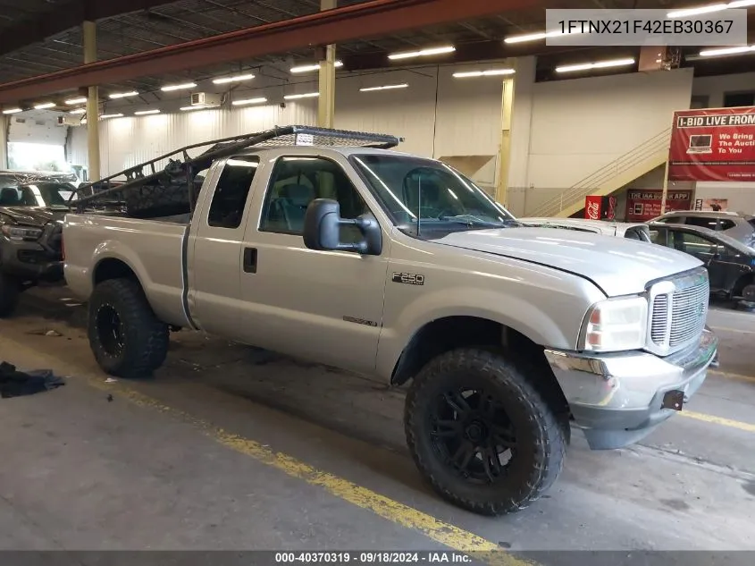 2002 Ford F-250 VIN: 1FTNX21F42EB30367 Lot: 40682778