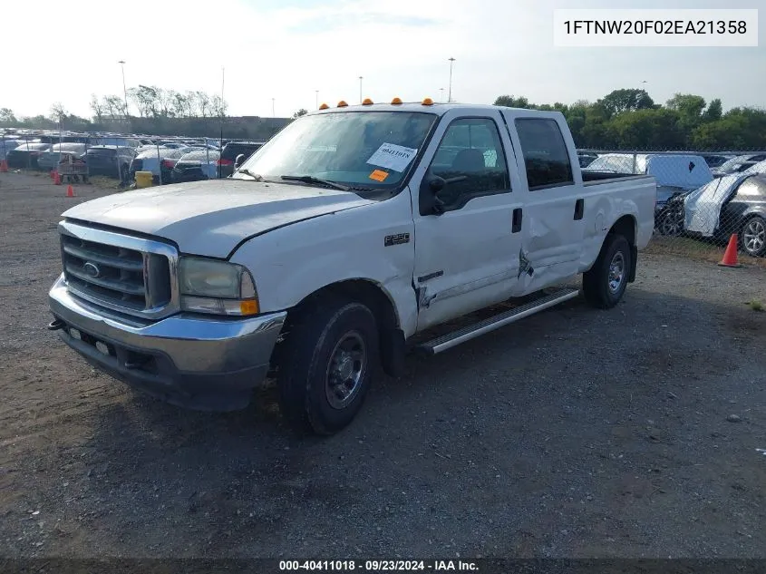 2002 Ford F-250 Lariat/Xl/Xlt VIN: 1FTNW20F02EA21358 Lot: 40411018