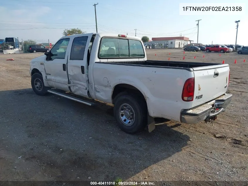 2002 Ford F-250 Lariat/Xl/Xlt VIN: 1FTNW20F02EA21358 Lot: 40411018