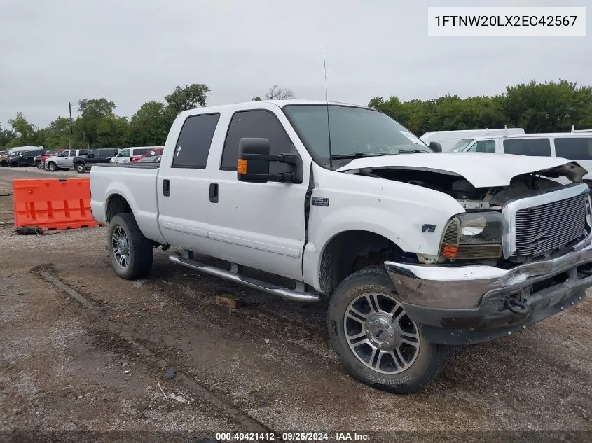 2002 Ford F250 Super Duty VIN: 1FTNW20LX2EC42567 Lot: 40421412