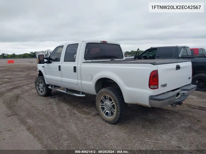 2002 Ford F250 Super Duty VIN: 1FTNW20LX2EC42567 Lot: 40421412