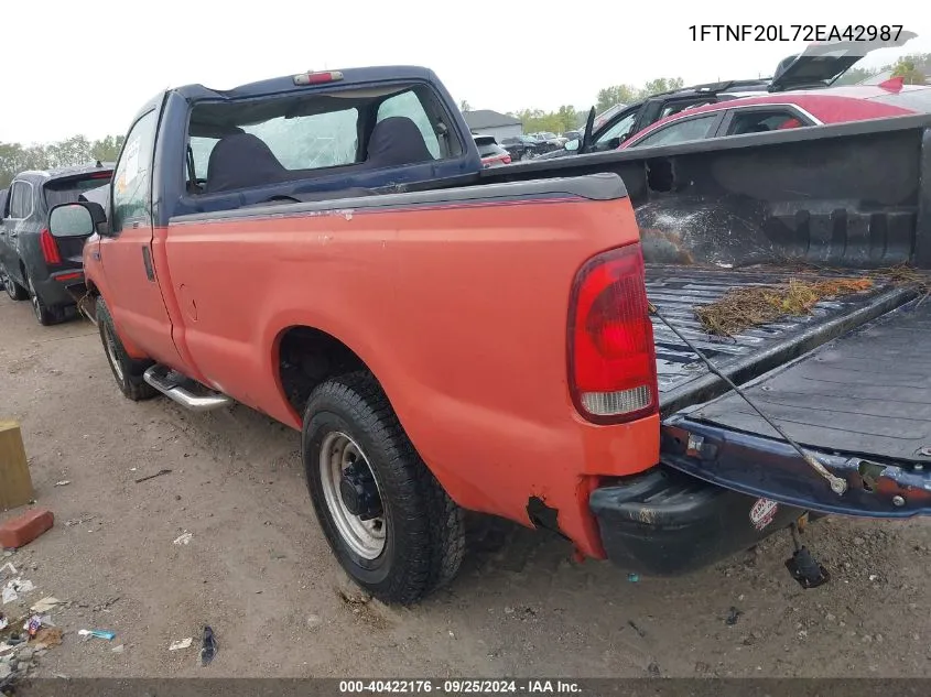 1FTNF20L72EA42987 2002 Ford F-250 Xl/Xlt