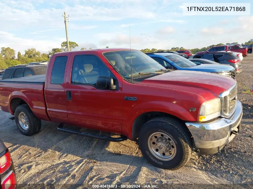 2002 Ford F-250 Lariat/Xl/Xlt VIN: 1FTNX20L52EA71868 Lot: 40476873