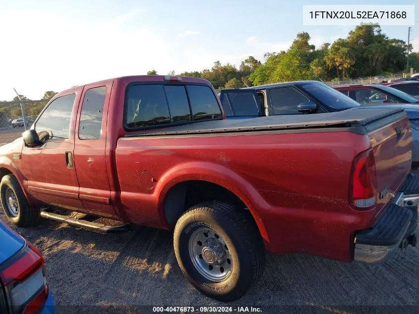 2002 Ford F-250 Lariat/Xl/Xlt VIN: 1FTNX20L52EA71868 Lot: 40476873