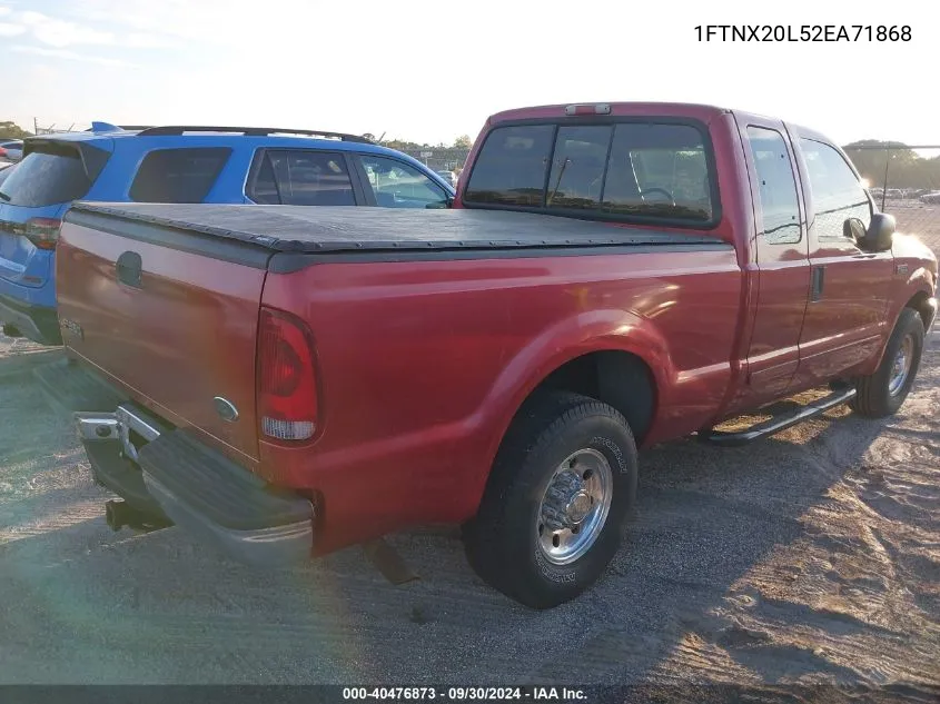 2002 Ford F-250 Lariat/Xl/Xlt VIN: 1FTNX20L52EA71868 Lot: 40476873