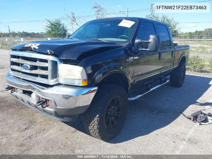 2002 Ford F-250 Lariat/Xl/Xlt VIN: 1FTNW21F22EB73463 Lot: 40886917