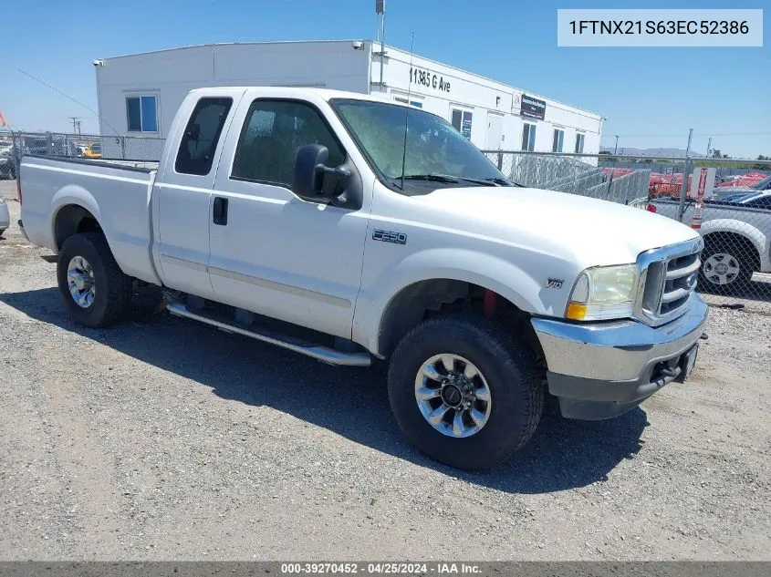 1FTNX21S63EC52386 2003 Ford F-250 Lariat/Xl/Xlt