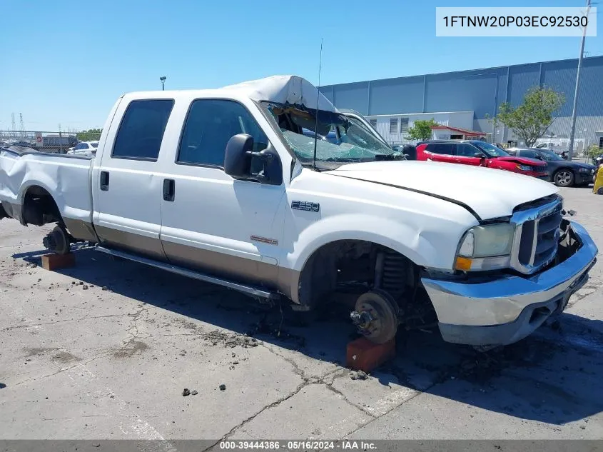 2003 Ford F-250 VIN: 1FTNW20P03EC92530 Lot: 39444386