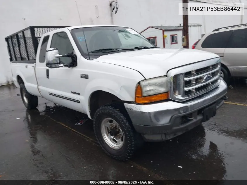 2003 Ford F-250 Lariat/Xl/Xlt VIN: 1FTNX21P53EB86442 Lot: 39648068