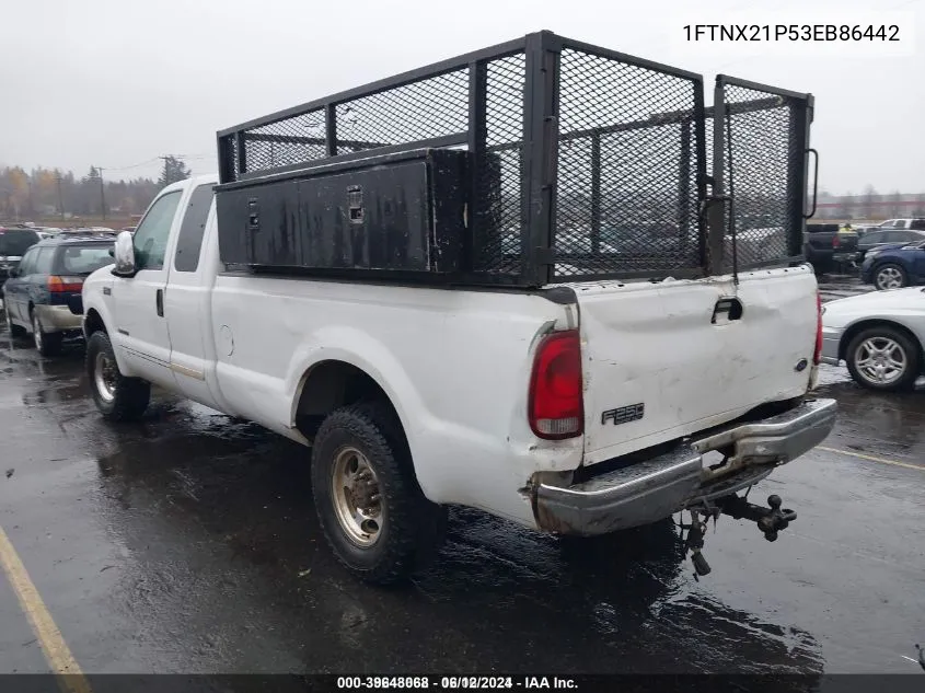 1FTNX21P53EB86442 2003 Ford F-250 Lariat/Xl/Xlt